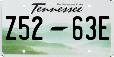TN license plate Z5263E