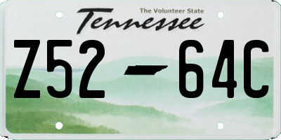TN license plate Z5264C