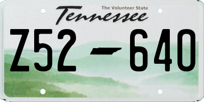 TN license plate Z5264O