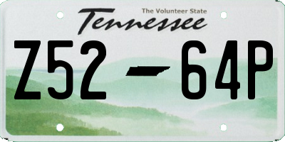 TN license plate Z5264P