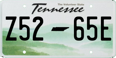 TN license plate Z5265E