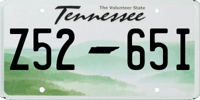 TN license plate Z5265I