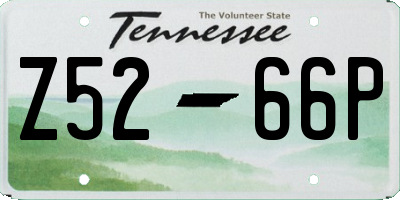 TN license plate Z5266P