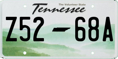 TN license plate Z5268A