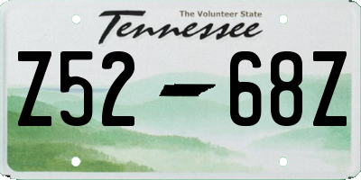 TN license plate Z5268Z