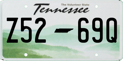 TN license plate Z5269Q