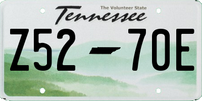 TN license plate Z5270E