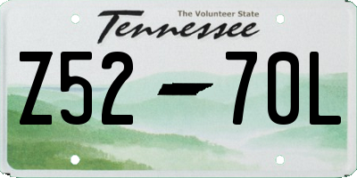 TN license plate Z5270L