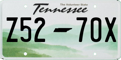 TN license plate Z5270X