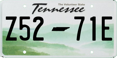 TN license plate Z5271E
