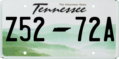 TN license plate Z5272A