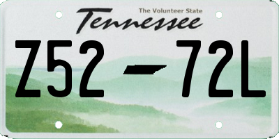 TN license plate Z5272L