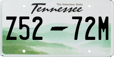 TN license plate Z5272M