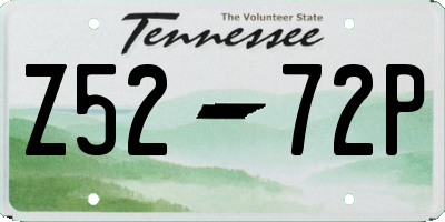 TN license plate Z5272P