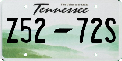 TN license plate Z5272S