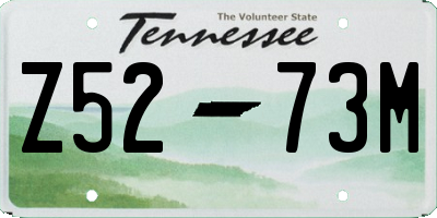 TN license plate Z5273M