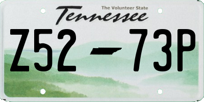 TN license plate Z5273P