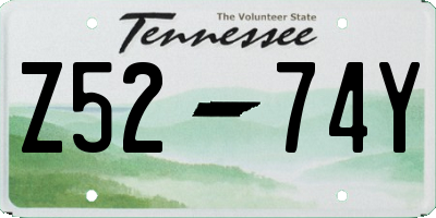 TN license plate Z5274Y