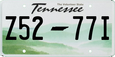 TN license plate Z5277I