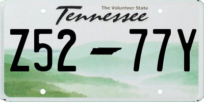 TN license plate Z5277Y