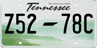 TN license plate Z5278C