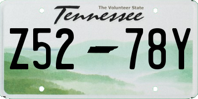 TN license plate Z5278Y