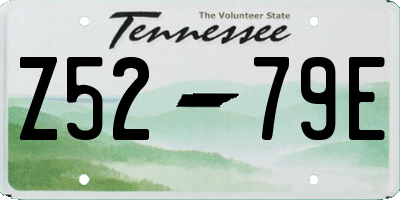 TN license plate Z5279E