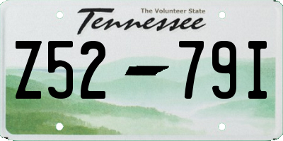 TN license plate Z5279I