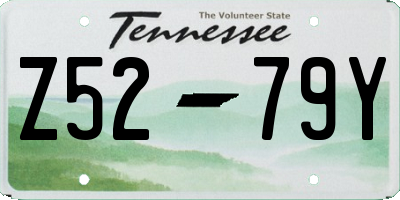 TN license plate Z5279Y