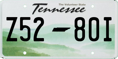 TN license plate Z5280I