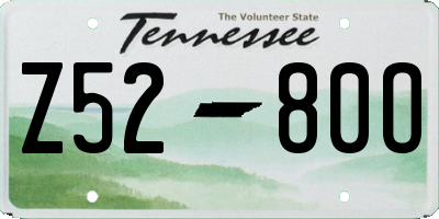 TN license plate Z5280O