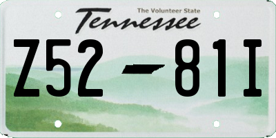 TN license plate Z5281I