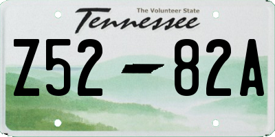 TN license plate Z5282A