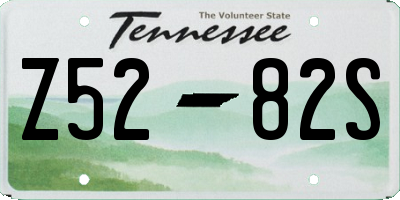 TN license plate Z5282S