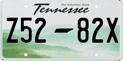 TN license plate Z5282X