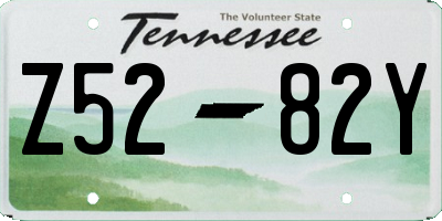 TN license plate Z5282Y