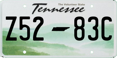 TN license plate Z5283C