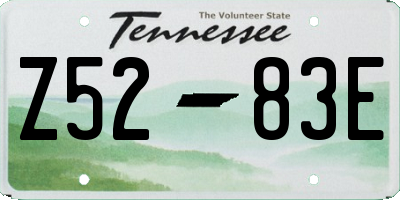 TN license plate Z5283E