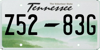 TN license plate Z5283G