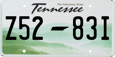 TN license plate Z5283I