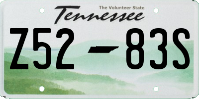 TN license plate Z5283S