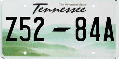 TN license plate Z5284A