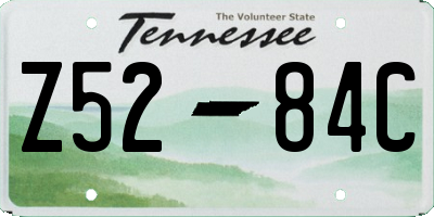 TN license plate Z5284C