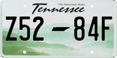 TN license plate Z5284F