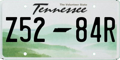 TN license plate Z5284R