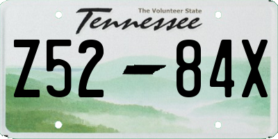 TN license plate Z5284X