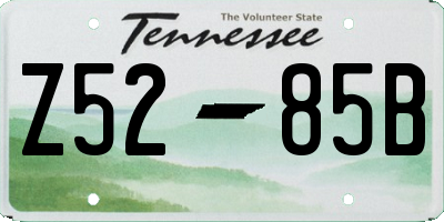 TN license plate Z5285B