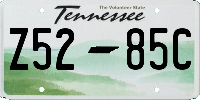 TN license plate Z5285C