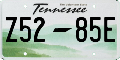 TN license plate Z5285E