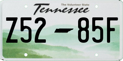 TN license plate Z5285F
